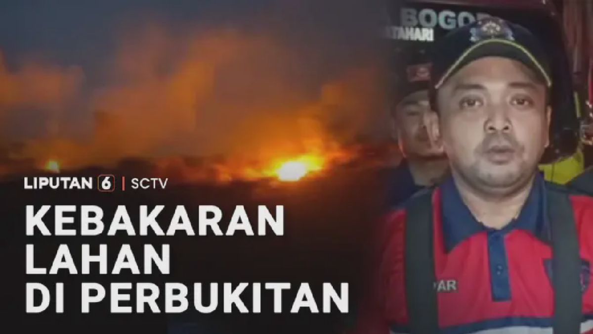 Kebakaran Lahan Satu Hektare Landa Perbukitan Gunung Wangun Bogor