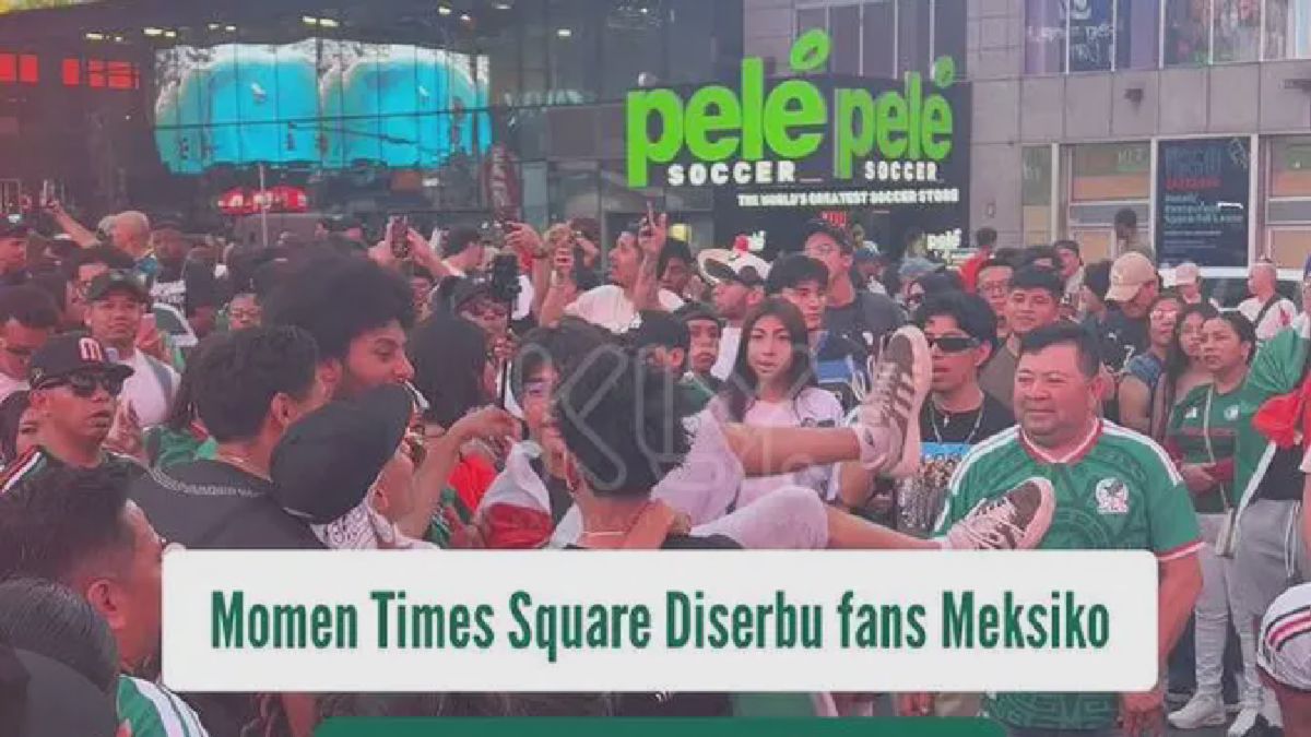 Suporter Meksiko Serbu Times Square Sambut Laga El Tri