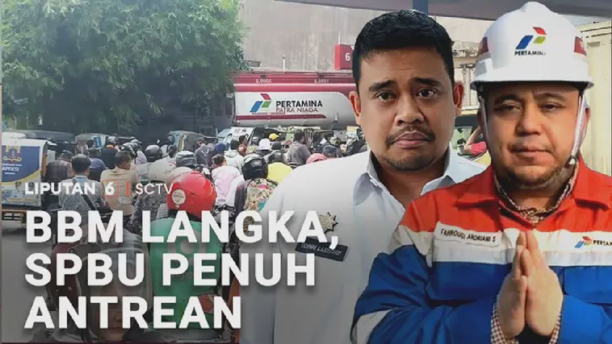 BBM Subsidi Langka, Antrean SPBU di Medan Meluas