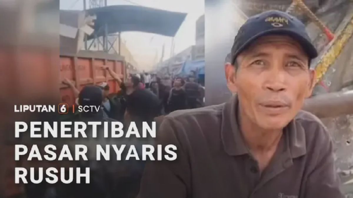 Penertiban PKL Pasar Baru Bekasi Nyaris Ricuh, Pedagang Mengamuk