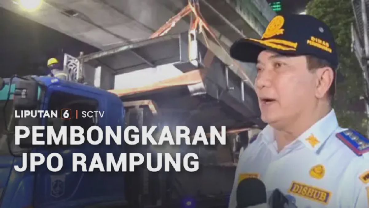 Pembongkaran JPO Mampang Rampung dalam 10 Jam
